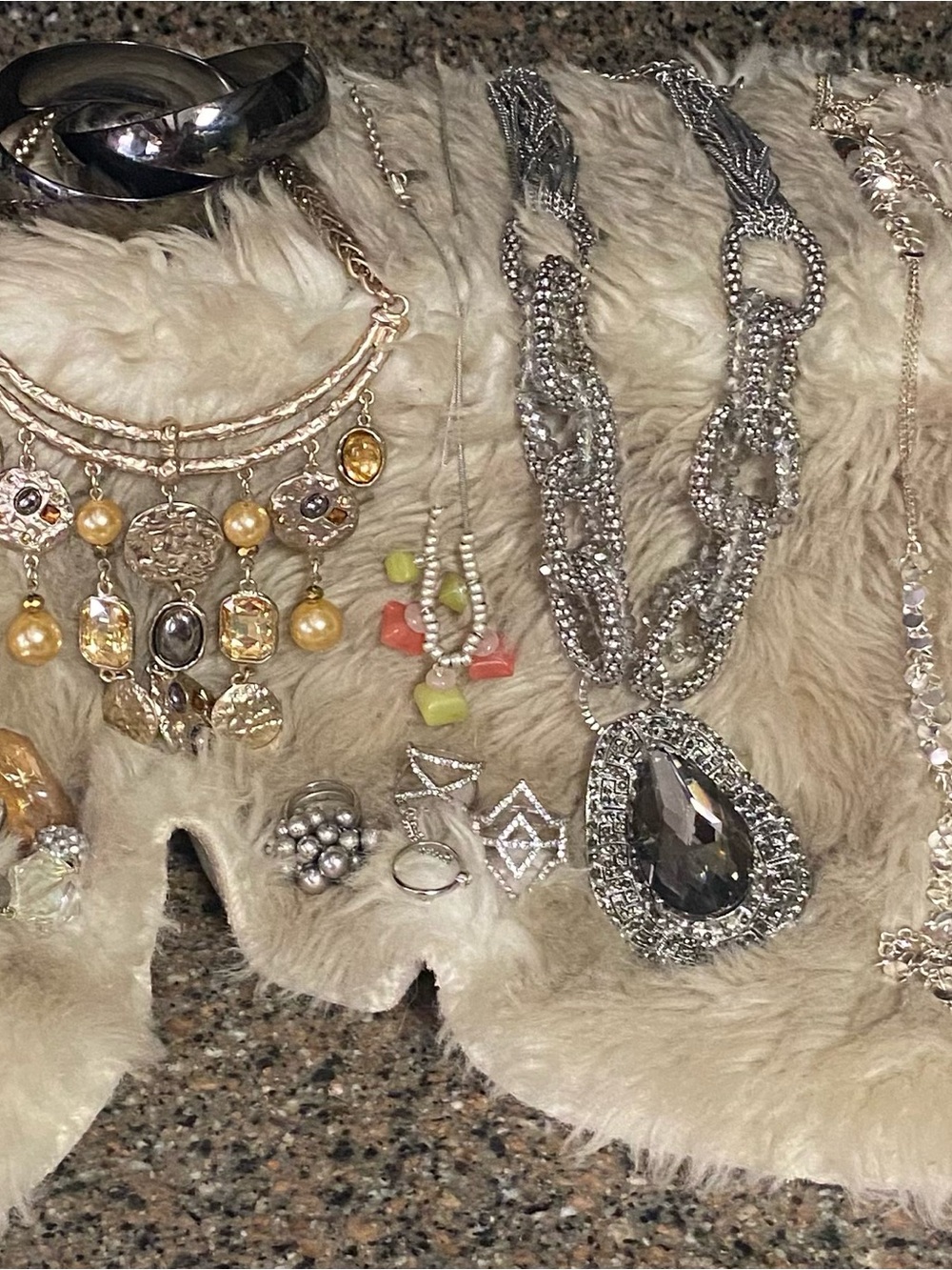 Costume Jewelry # 2 Lot of Necklaces, Bracelets, Rings